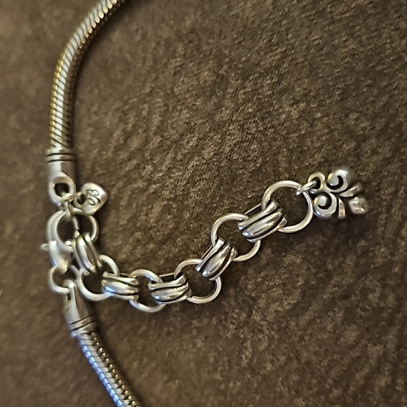 BRIGHTON Silver Plated Tribeca Castlecore Collar Chain Necklace - Picture 3 of 9